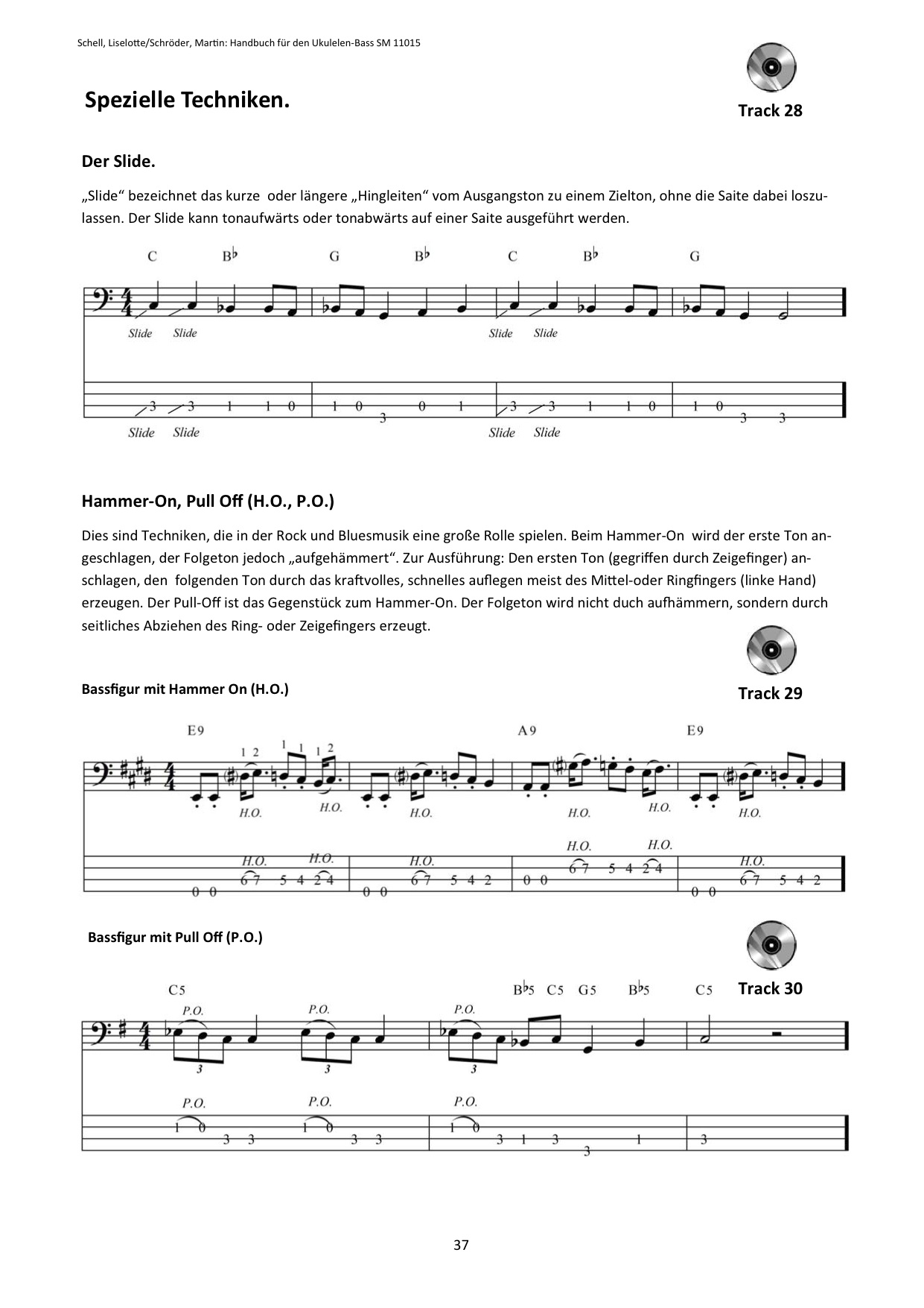 UBass Slide, Hammer On, Pull Off - Instruction UBass Slide, Hammer On, Pull Off - Instruction